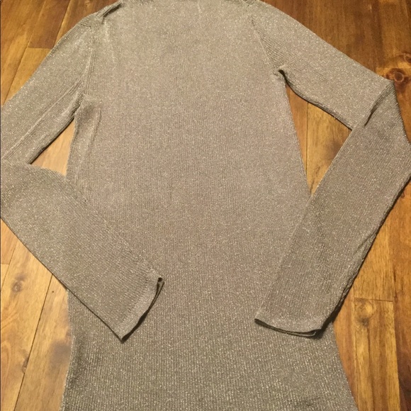 Saks Fifth Avenue “Black”. Metallic sweater, M. - Picture 5 of 7